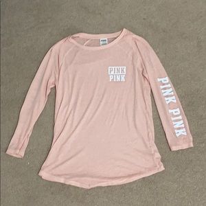 Pink longs leave shirt